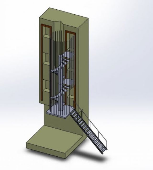 Karaboğa Modern Makaralı Yangın Merdiveni